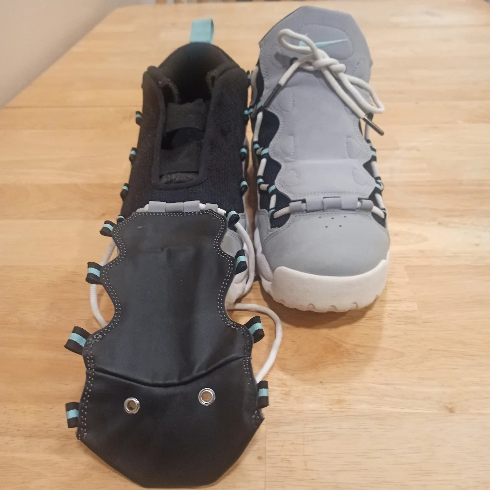 Nike Air More Money Island Green Wolf Grey size 10 - Picture 9 of 13